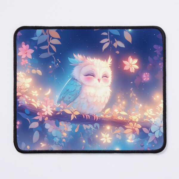 Item preview, Dreamy Owl in a Blossoming Twilight designed and sold by AshiraCreations.