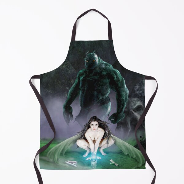 Item preview, Elvenborn fantasy art fairy ogre in crystal cavern designed and sold by GreyForest.