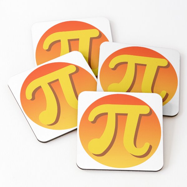 Item preview, Pi Design in sunset orange colors designed and sold by PaperViewStore.