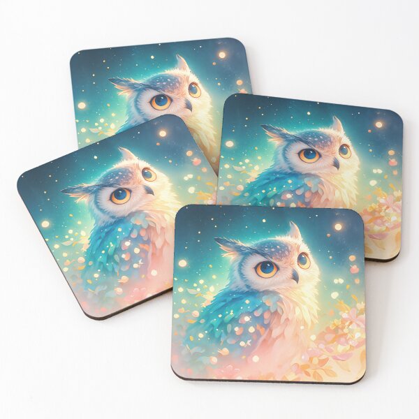 Item preview, Starry-Eyed Owl in a Dreamlike Glow designed and sold by AshiraCreations.