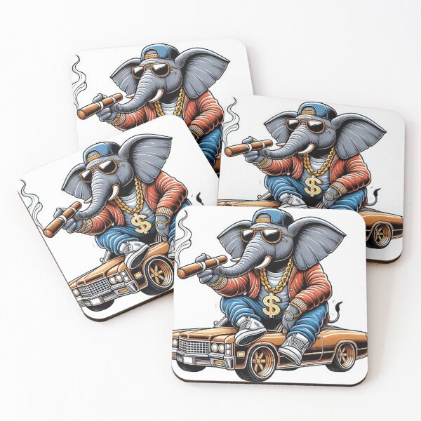 Item preview, Hiphop Elephant 3 designed and sold by MillionaireMF.