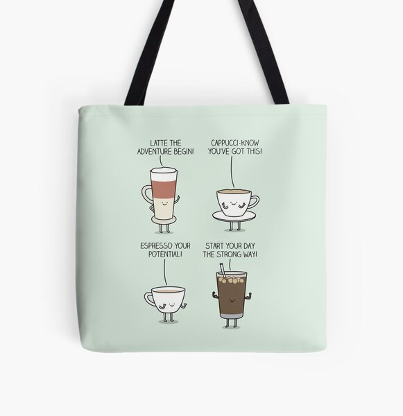 Coffee vibes All Over Print Tote Bag