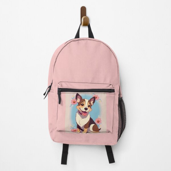 Item preview, Cheerful Pup in floral land designed and sold by 15Enchantress.