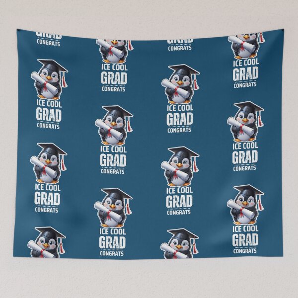 Item preview, Ice Cool Grad: Adorable Penguin Graduation designed and sold by TasteTicker.