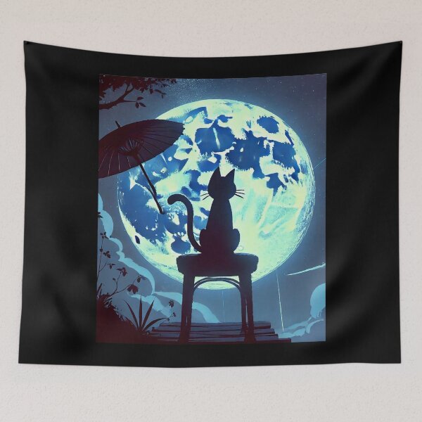 Item preview, Cat & Moon J designed and sold by VeenyOcicat.