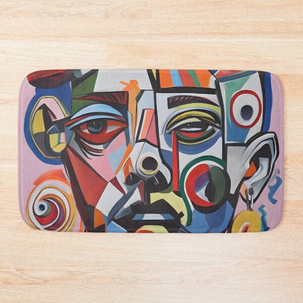 Item preview, Abstract Portrait with Geometric and Colorful Patterns designed and sold by BeNoOne.
