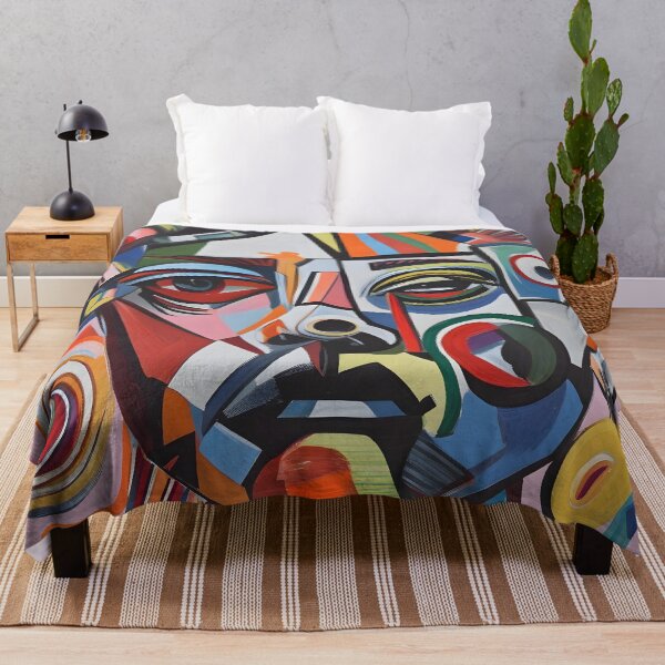 Artikelvorschau, Abstraktes Portrait mit geometrischen und bunten Mustern entworfen und verkauft von BeNoOne.