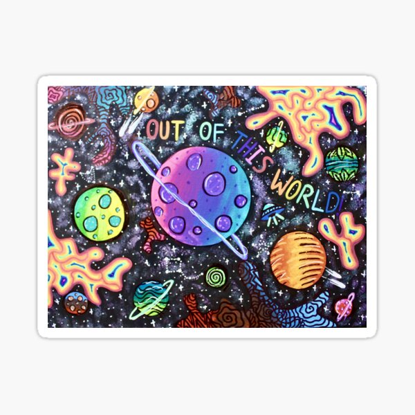 Item preview, Out of This World - Canvas painting print  designed and sold by TripLikeWeDo.