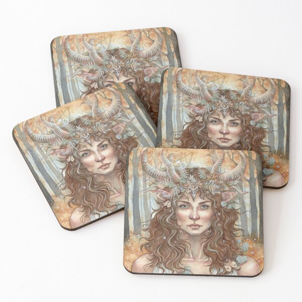 Item preview, Forest Faery Faun Forest Spirit designed and sold by Jannafairyart.
