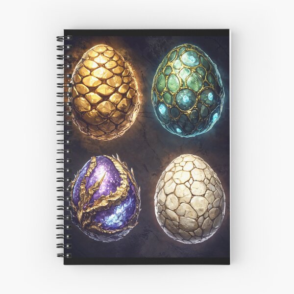 Item preview, Unique fantasy eggs with textured shells displayed against a dark background designed and sold by Anastasiia Yurevych.