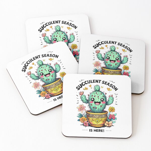 Item preview, Succulent Season Is Here! Blooming Cactus In Spring Colors designed and sold by SplashTastic.