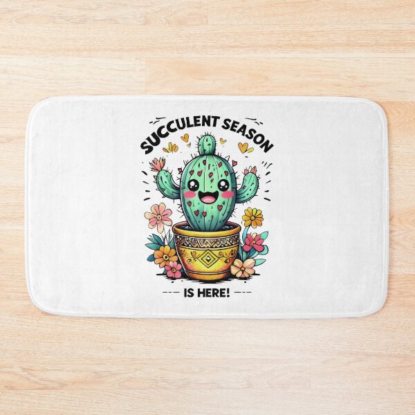 Item preview, Succulent Season Is Here! Blooming Cactus In Spring Colors designed and sold by SplashTastic.