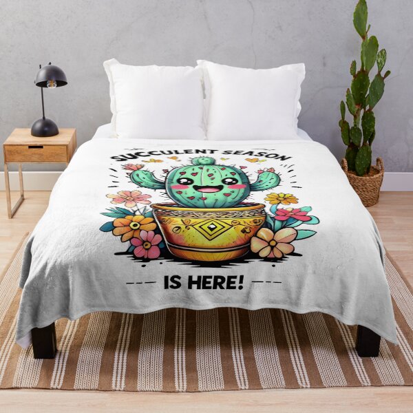 Item preview, Succulent Season Is Here! Blooming Cactus In Spring Colors designed and sold by SplashTastic.