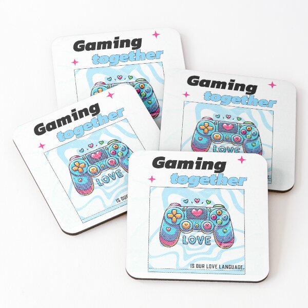 Item preview, Gaming together is our love language - Valentines day designed and sold by dreamlandbuyers.