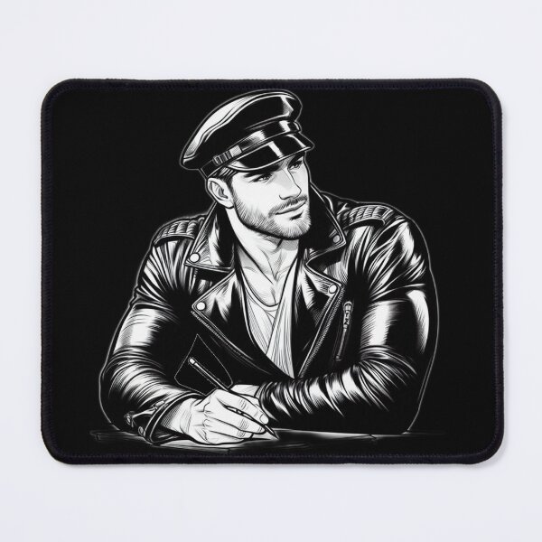 Item preview, 1940 Classic Leather Biker 'The Artist' Tom of Finland Tribute Pride Graphic Design designed and sold by ItsAKinkThing.