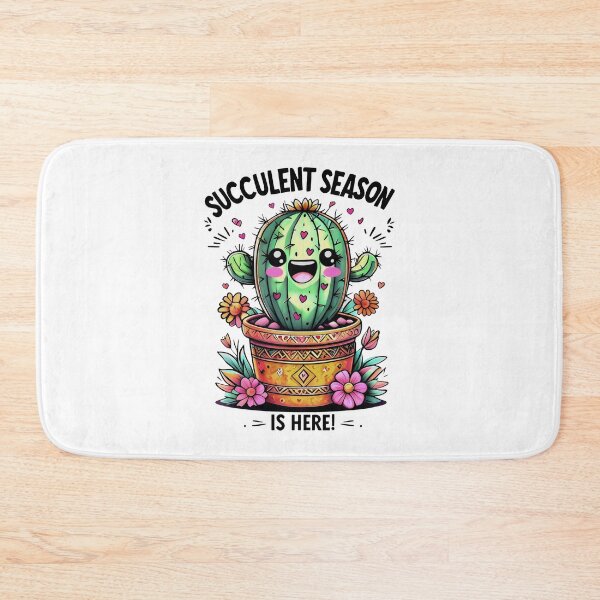 Item preview, Succulent Season Is Here Joyful Cactus Blooms in Spring designed and sold by SplashTastic.