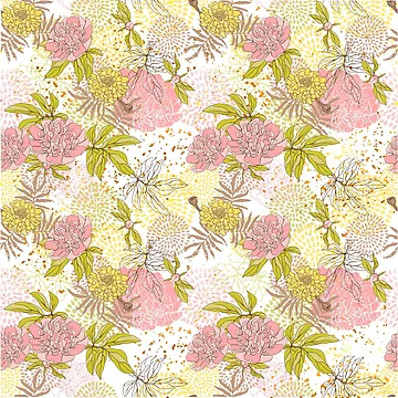 Artwork thumbnail, Flower pattern by donkeywork