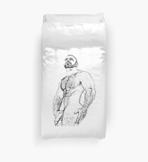 gay naked man drawing Duvet Cover