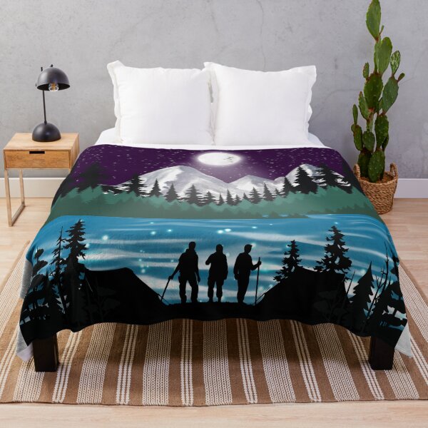 Item preview, Camping in the forest with moon light designed and sold by ArsyCreation.