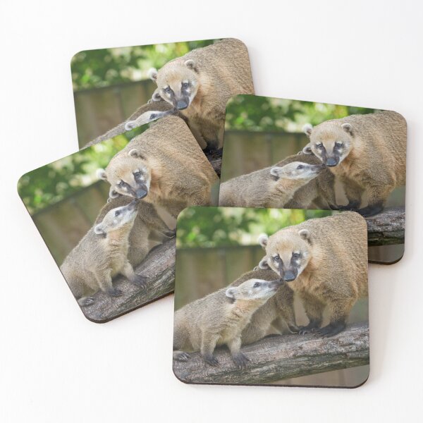 Item preview, Coati Pup Shares a Tender Moment with Mum designed and sold by rawshutterbug.