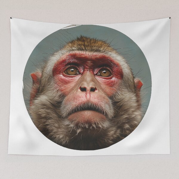 Item preview, Cute cartoon monkey designed and sold by Stickermagician.