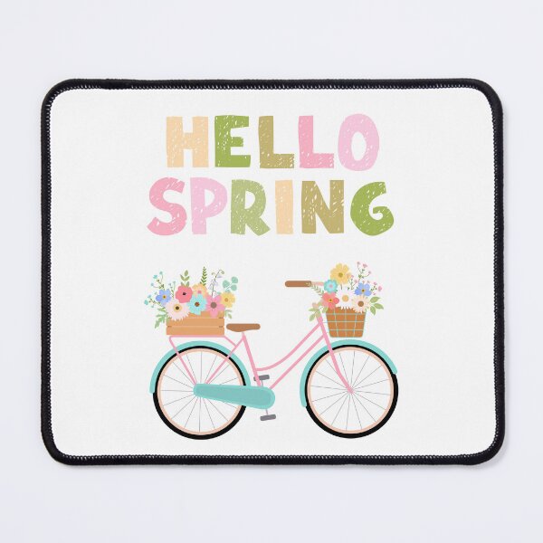 Item preview, Welcoming Spring - Bike with Flower Baskets designed and sold by CraftyrCreator.