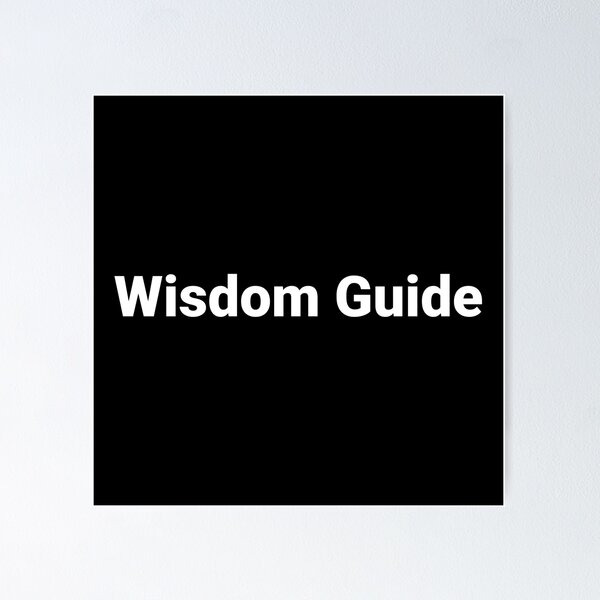 Item preview, Wisdom Guide designed and sold by Text-based T-Shirts and Gifts.