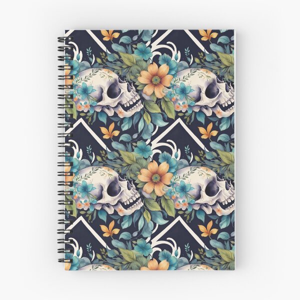 Item preview, Skull and Flowers Pattern designed and sold by Domo-Design.