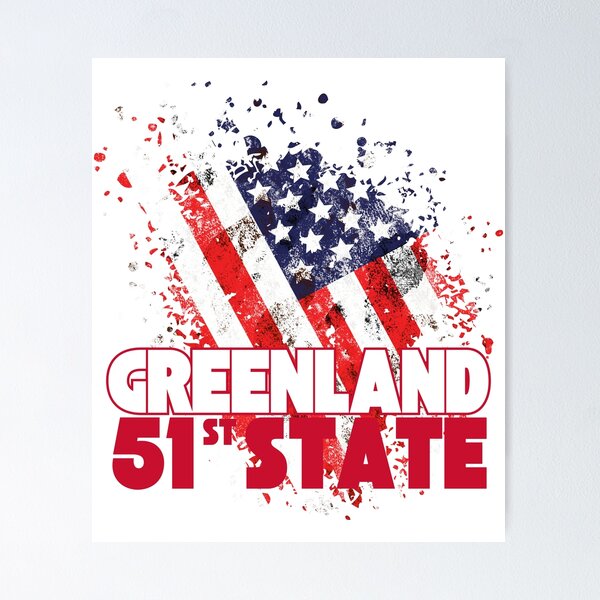 Item preview, Greenland 51st state designed and sold by Red-forever.