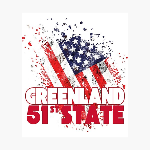 Item preview, Greenland 51st state designed and sold by Red-forever.