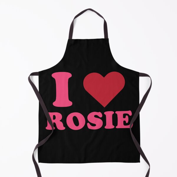 Item preview, I Love Rosie Pink and Red Heart Typography Design designed and sold by FamousArtDesign.