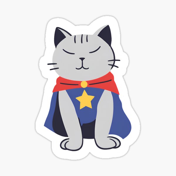 Item preview, Superhero Cat designed and sold by TheDesignForge.
