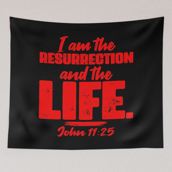 Item preview, John 11:25 I Am The Resurrection And The Life designed and sold by plushism.