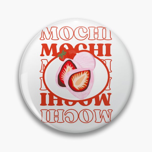 Item preview, Mochi Pink Red Chocolate Strawberry| Food Aesthetic designed and sold by NoodleDoodleCo.