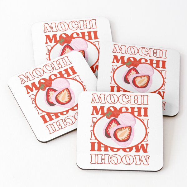 Item preview, Mochi Pink Red Chocolate Strawberry| Food Aesthetic designed and sold by NoodleDoodleCo.