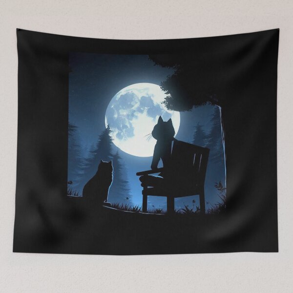 Item preview, Cat & Moon L designed and sold by VeenyOcicat.