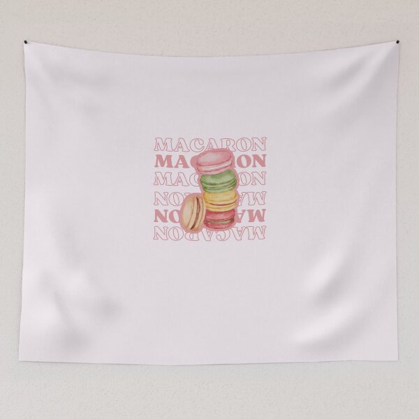 Item preview, Macaron French Dessert Pink| Food Aesthetic designed and sold by NoodleDoodleCo.