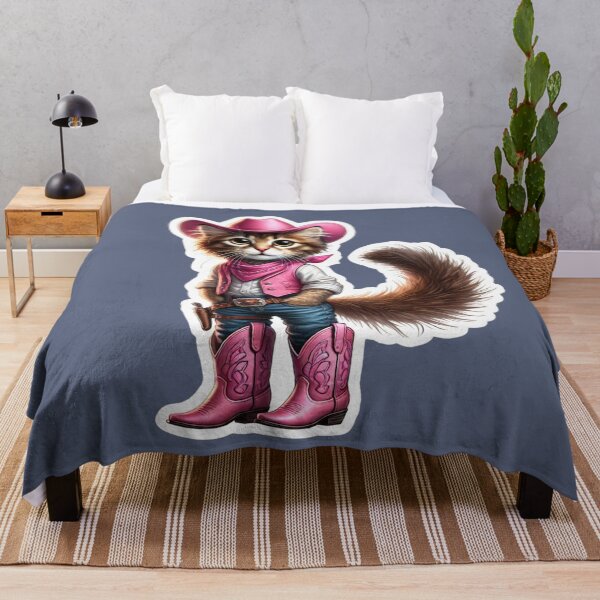 Item preview, Cowboy Kitty in Pink designed and sold by GrahamBaxter.