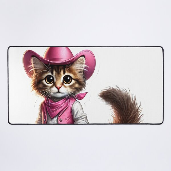 Item preview, Cowboy Kitty in Pink designed and sold by GrahamBaxter.