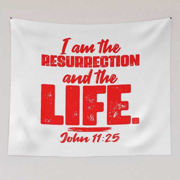 Item preview, John 11:25 I Am The Resurrection And The Life designed and sold by plushism.