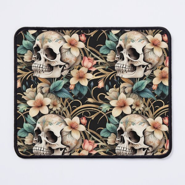 Item preview, Skull and Flowers Pattern 5 designed and sold by Domo-Design.