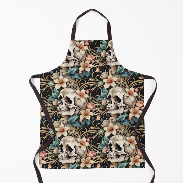 Item preview, Skull and Flowers Pattern 5 designed and sold by Domo-Design.