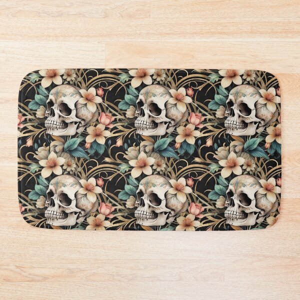 Item preview, Skull and Flowers Pattern 5 designed and sold by Domo-Design.