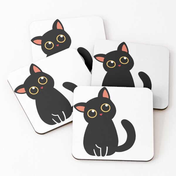 Item preview, Adorable Black Cat  designed and sold by CelestialPrint.