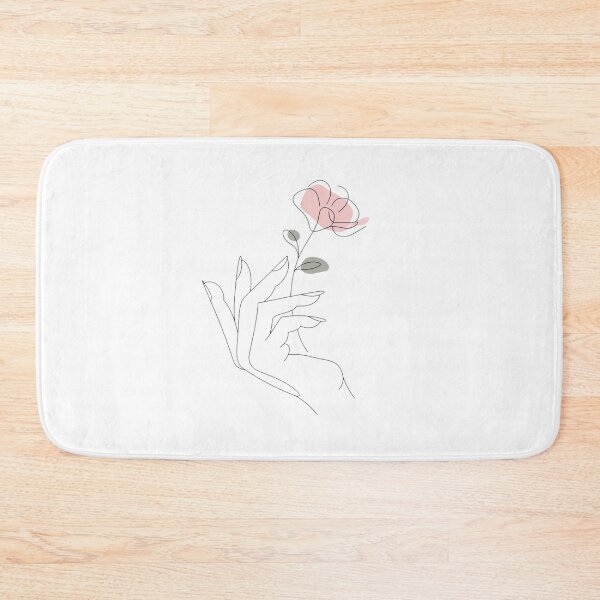 Item preview, Minimalist Hand and Flower Design – Delicate Botanical Digital Artwork designed and sold by designedbyNil.