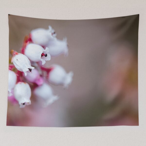 Item preview, Heather Bells in White designed and sold by Pixel Press Prints.