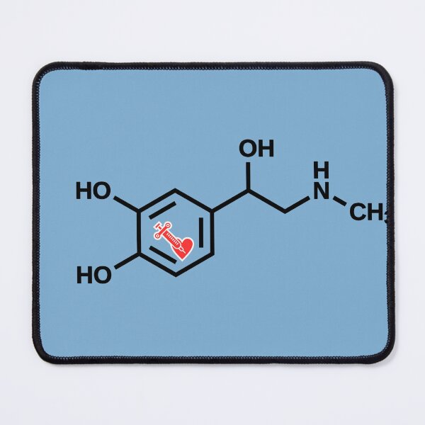 Item preview, Adrenaline Chemical Structure designed and sold by CelestialPrint.