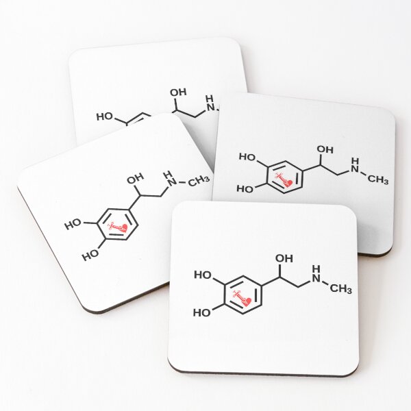 Item preview, Adrenaline Chemical Structure designed and sold by CelestialPrint.