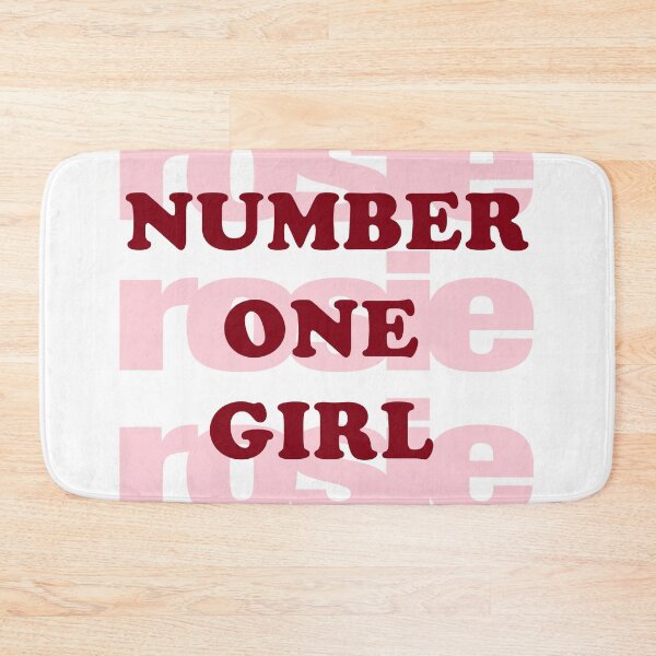 Item preview, Number One Girl rosie Bold Red Typography Design designed and sold by FamousArtDesign.