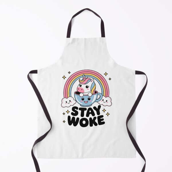 Item preview, Stay Woke Cute Kawaii Unicorn and Rainbow designed and sold by IconsStyles.
